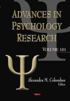 Alexandra M Columbus - Advances in Psychology Research - 9781634638609 - V9781634638609