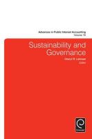 Cheryl R. Lehman - Sustainability and Governance (Advances in Public Interest Accounting) - 9781784416546 - V9781784416546