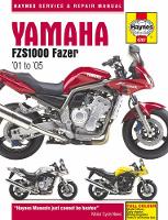 Haynes Publishing - Yamaha Fzs1000 Fazer - 9781785212840 - V9781785212840