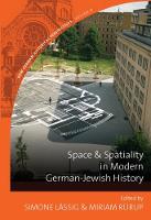 Simone Lässig (Ed.) - Space and Spatiality in Modern German-Jewish History - 9781785335532 - V9781785335532
