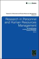 M. Ronald Buckley (Ed.) - Research in Personnel and Human Resources Management - 9781786352644 - V9781786352644