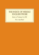 K A Rand - Index of Middle English Prose: Index to Volumes I to XX - 9781843843832 - V9781843843832