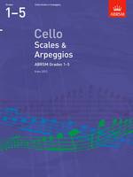 Abrsm - Cello Scales & Arpeggios, ABRSM Grades 1-5: from 2012 - 9781848493520 - V9781848493520