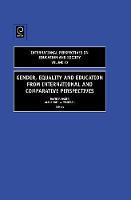 David Baker (Ed.) - Gender, Equality and Education from International and Comparative Perspectives - 9781848550940 - V9781848550940