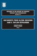 Marianne Johnson (Ed.) - Documents from Glenn Johnson and F. Taylor Ostrander - 9781848556607 - V9781848556607