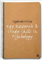 Sieglinde Mcgee - Key Research and Study Skills in Psychology - 9781848600218 - V9781848600218
