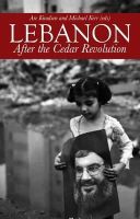 Knudsen (Eds) Are - Lebanon: After the Cedar Revolution - 9781849042499 - V9781849042499