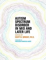 Scott (Ed) Wright - Autism Spectrum Disorder in Mid and Later Life - 9781849057721 - V9781849057721