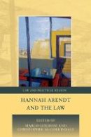 Goldoni Marco - Hannah Arendt and the Law - 9781849461436 - V9781849461436