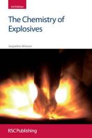 Akhavan, Jacqueline - The Chemistry of Explosives - 9781849733304 - V9781849733304