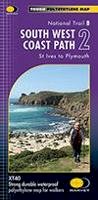 Harvey Maps - South West Coast Path 2 XT40: St Ives to Plymouth (Route Maps) - 9781851375554 - V9781851375554