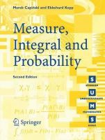 Marek Capinski - Measure, Integral and Probability - 9781852337810 - V9781852337810