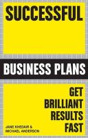 Michael Anderson - Successful Business Plans: Get Brilliant Results Fast - 9781854584830 - V9781854584830