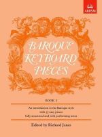 Richard Jones - Baroque Keyboard Pieces, Book I (easy) - 9781854724588 - V9781854724588