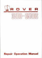 Brooklands Books Ltd - Rover 3500/3500S WSM (Official Factory Manuals) - 9781855201156 - V9781855201156