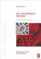 Barbara Kenton - HR: The Business Partner, Second Edition - 9781856178471 - V9781856178471