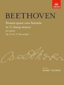 Ludwig Va Beethoven - Sonata Quasi Una Fantasia in C Sharp Minor, Op. 27 No. 2 ('Moonlight') - 9781860967450 - V9781860967450