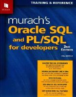 Joel Murach - Murachs Oracle SQL & Pl / SQL for Developers - 9781890774806 - V9781890774806
