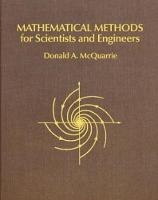 Donald A. Mcquarrie - Mathematical Methods for Scientists and Engineers - 9781891389290 - V9781891389290
