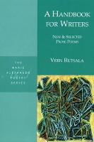 Vern Rutsala - Handbook for Writers - 9781893996724 - V9781893996724