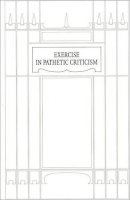 Kate Briggs - Exercise in Pathetic Criticism - 9781907468087 - 9781907468087