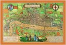 Braun & Hogenberg - Braun & Hogenbergs Map of London 1572 (Old House) (Rolled) - 9781908402271 - 9781908402271