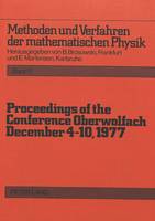  - Proceedings of the Conference Oberwolfach: December 4-10, 1977 - 9783261026859 - V9783261026859