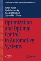 Harald Waschl (Ed.) - Optimization and Optimal Control in Automotive Systems - 9783319053707 - V9783319053707