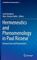Professor Scott Davidson (Ed.) - Hermeneutics and Phenomenology in Paul Ricoeur: Between Text and Phenomenon - 9783319334240 - V9783319334240