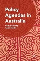Keith Dowding - Policy Agendas in Australia - 9783319408040 - V9783319408040