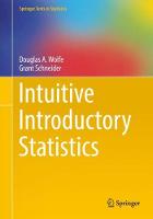 Wolfe, Douglas A., Schneider, Grant - Intuitive Introductory Statistics (Springer Texts in Statistics) - 9783319560700 - V9783319560700