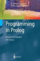 William F. Clocksin - Programming in PROLOG - 9783540006787 - V9783540006787