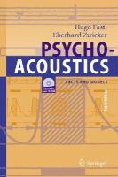 Hugo Fastl - Psychoacoustics: Facts and Models (Springer Series in Information Sciences) - 9783540231592 - V9783540231592