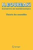 N. Bourbaki - Theorie DES Ensembles - 9783540340348 - V9783540340348
