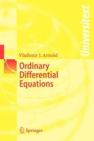 Arnold, Vladimir I. - Ordinary Differential Equations - 9783540345633 - V9783540345633