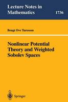 Bengt O. Turesson - Nonlinear Potential Theory and Weighted Sobolev Spaces (Lecture Notes in Mathematics) - 9783540675884 - V9783540675884