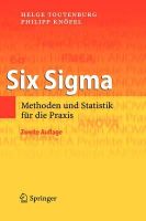 Helge Toutenburg - Six Sigma: Methoden und Statistik für die Praxis (German Edition) - 9783540851370 - V9783540851370