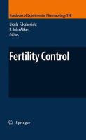 Ursula-F. Habenicht (Ed.) - Fertility Control - 9783642020612 - V9783642020612