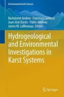 Bartolomé Andreo (Ed.) - Hydrogeological and Environmental Investigations in Karst Systems - 9783642174346 - V9783642174346