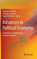 Norman Schofield (Ed.) - Advances in Political Economy - 9783642352386 - V9783642352386