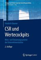 Friedrich Glauner - Csr Und Wertecockpits: Mess- Und Steuerungssysteme Der Unternehmenskultur - 9783662489291 - V9783662489291
