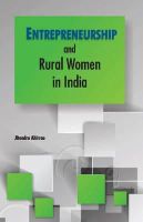 Jitendra Ahirrao - Entrepreneurship & Rural Women in India - 9788177083293 - V9788177083293