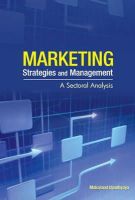 Dr Makarand Upadhyaya - Marketing Strategies and Management: A Sectoral Analysis - 9788177083705 - V9788177083705