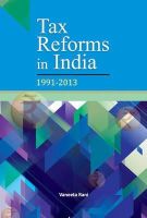 Vaneeta Rani - Tax Reforms in India: 1991-2013 - 9788177083835 - V9788177083835