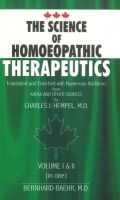 Hempel Charles - The Science of Homeopathic Therapeutics - 9788180564628 - V9788180564628