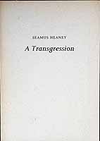 Seamus Heaney - A Transgression -  - KCK0001323