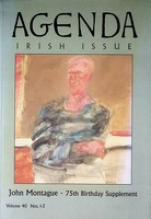 Mccarthy Patricia - Agenda Irish Issue. John Montague -75 th Birthdat Supplement -  - KCK0001790