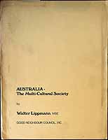 Lippmann Walter - Australia The Multi-Cultural Society -  - KCK0001947