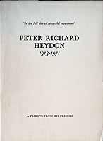  - Peter Richard Heydon 1913-1971 A Tribute from his friends -  - KCK0002077