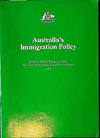 Mackellar M J R - Australia's Immigration Policy -  - KCK0002204